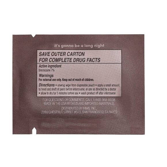 hims Climax Delay Wipes 11 Pack New in Box - Picture 2 of 3